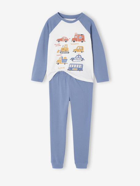 Pack of 2 Pyjamas with Vehicle Print for Boys night blue - vertbaudet enfant 