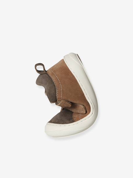 Chaussures premiers pas bébé velcro beige+bleu+bleu électrique+chocolat+lot beige+lot marron+lot vert+marron+ocre+vert+vert sauge - vertbaudet enfant 