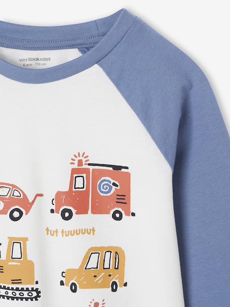 Lot de 2 pyjamas garçon imprimés véhicules bleu nuit - vertbaudet enfant 