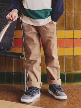 -Pantalon garçon esprit chino coupe loose