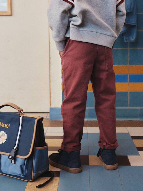Easy-to-put-on fluid trousers for boys beige+medium blue+night blue+terracotta - vertbaudet enfant 