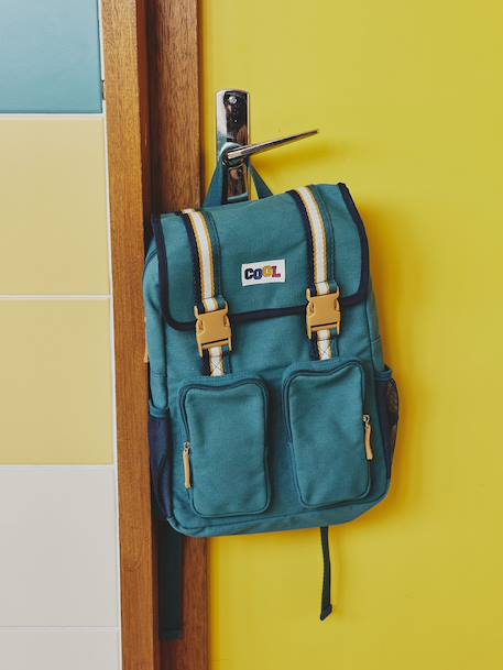 Backpack 'Cool school' for boys peacock blue - vertbaudet enfant 