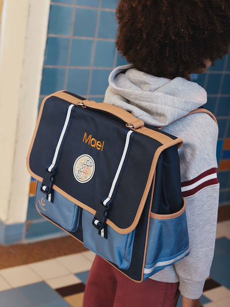 Cool School Satchel + Pencil Case for Boys blue - vertbaudet enfant 
