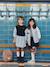 2-in-1-Effect Shirt Dress ecru+marl grey+navy blue - vertbaudet enfant 