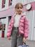 Lightweight hooded puffer jacket for girls grey green+navy blue+old rose+rose - vertbaudet enfant 