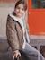 Reversible Leopard/Sherpa Windcheater with Hood for Girls beige - vertbaudet enfant 