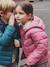 Lightweight hooded puffer jacket for girls grey green+navy blue+old rose+rose - vertbaudet enfant 
