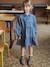 Lightweight Denim Dress for Girls denim grey+medium blue - vertbaudet enfant 