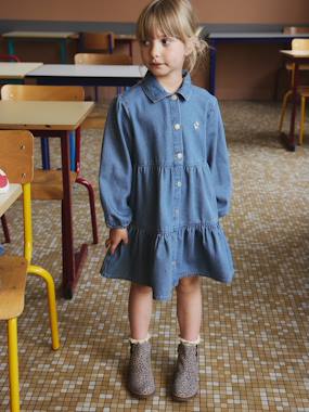 -Robe en denim léger fille
