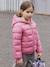 Lightweight hooded puffer jacket for girls grey green+navy blue+old rose+rose - vertbaudet enfant 