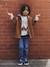 MEDIUM Hip, MorphologiK Straight Leg Waterless Jeans, for Boys Dark Blue+Denim Blue - vertbaudet enfant 