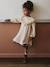 Robe fille gaze de coton imprimée fleurs écru - vertbaudet enfant 
