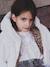 Coupe-vent fille à capuche réversible léopard/sherpa beige - vertbaudet enfant 
