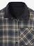 Reversible Flannel & Velour Shirt for Boys, JONEN anthracite - vertbaudet enfant 