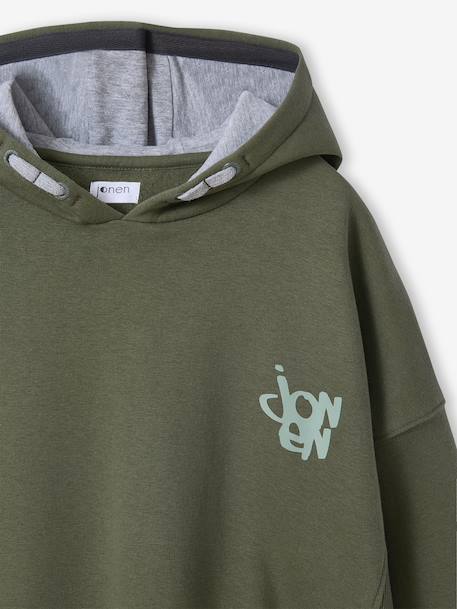 Hooded Sweatshirt for Boys, Jonen khaki - vertbaudet enfant 