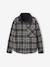Reversible Flannel & Velour Shirt for Boys, JONEN anthracite - vertbaudet enfant 