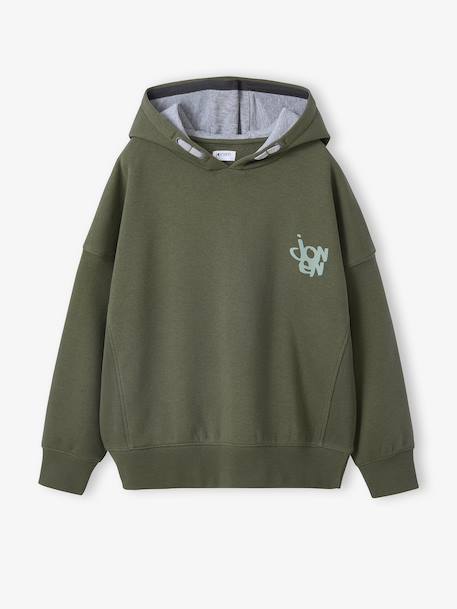 Hooded Sweatshirt for Boys, Jonen khaki - vertbaudet enfant 