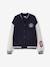 Blouson teddy en molleton avec détail numéro manche fille marine - vertbaudet enfant 