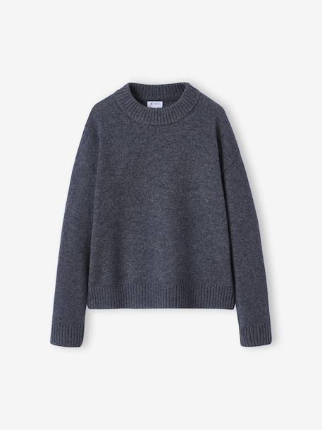JONEN girl's cashmere blend jumper grey - vertbaudet enfant 
