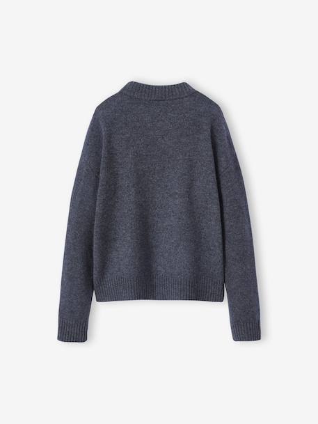 JONEN girl's cashmere blend jumper grey - vertbaudet enfant 