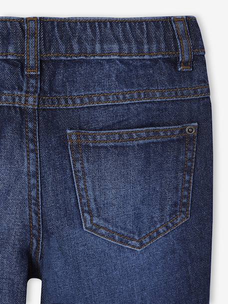 Jean garçon droit large denim brut+stone - vertbaudet enfant 