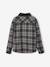 Reversible Flannel & Velour Shirt for Boys, JONEN anthracite - vertbaudet enfant 