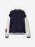 Blouson teddy en molleton avec détail numéro manche fille marine - vertbaudet enfant 