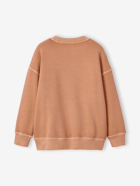 Pack of 2 Plain Long-Sleeved Sweatshirts for Boys, JONEN caramel - vertbaudet enfant 