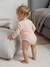 Pack of 2 long-sleeved baby bodysuits in pointelle knit pale pink - vertbaudet enfant 