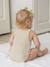 Barboteuse mixte rayée bébé coton/lin écru - vertbaudet enfant 