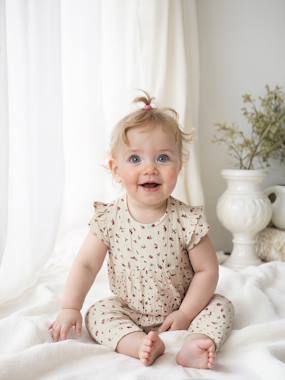 Baby-Dungarees & All-in-ones-Cotton Gauze Jumpsuit for Babies