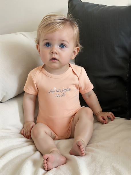 5-pack of short-sleeved bodysuits ecru - vertbaudet enfant 