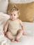 Barboteuse mixte rayée bébé coton/lin écru - vertbaudet enfant 