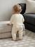 Gilet bébé naissance maille point mousse beige chiné+écru+marine - vertbaudet enfant 