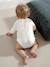 Long-sleeved baby bodysuit with English embroidery collar ecru - vertbaudet enfant 
