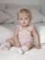 Short cotton and lyocell dungarees for babies lilac - vertbaudet enfant 