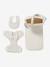 Sac à langer poupon personnalisable + couche + bavoir écru+rouge - vertbaudet enfant 