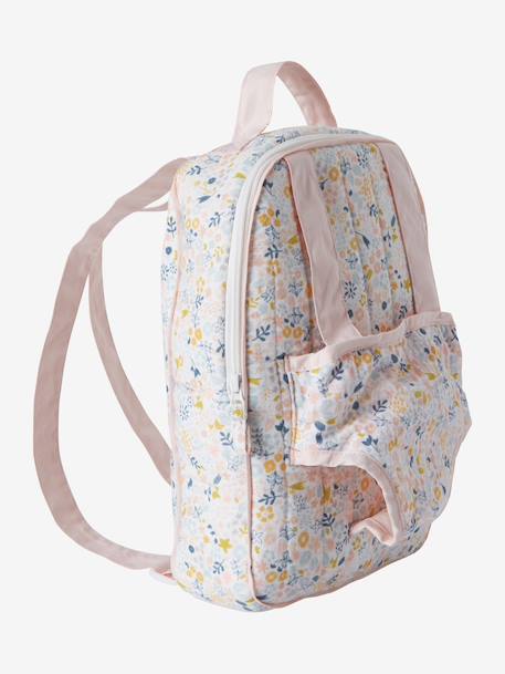 Sac à dos porte poupon blanc+rouge - vertbaudet enfant 