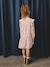 Printed Frilly Dress for Girls ecru+navy blue+sage green+vanilla - vertbaudet enfant 