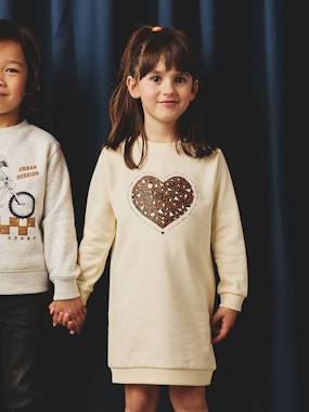 -Basics Dress in Fleece for Girls