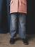 Indestructible Wide Leg Jeans for Girls medium blue - vertbaudet enfant 