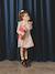 Printed Frilly Dress for Girls ecru+navy blue+sage green+vanilla - vertbaudet enfant 