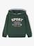 Ensemble Sport Garçon Sweat Capuche imprimé + Jogging Uni bleu pétrole+lichen - vertbaudet enfant 