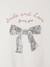 Short-Sleeved T-Shirt with Reversible Sequin Motif, for Girls dusky pink+ecru - vertbaudet enfant 