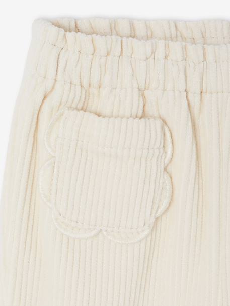 Pantalon naissance en velours côtelé écru - vertbaudet enfant 