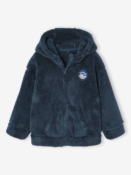 Sherpa Bed Jacket for Boys night blue - vertbaudet enfant 