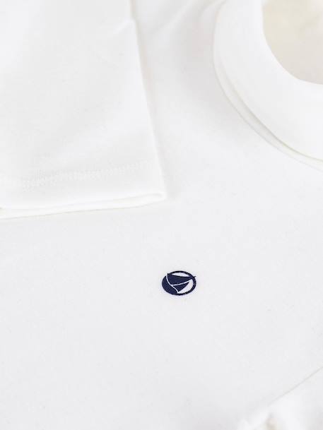 Sous-pull enfant en coton uni blanc - vertbaudet enfant 