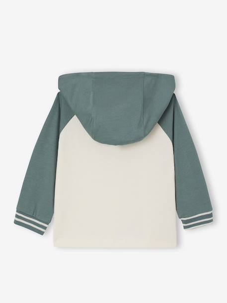Hooded T-shirt for babies green - vertbaudet enfant 