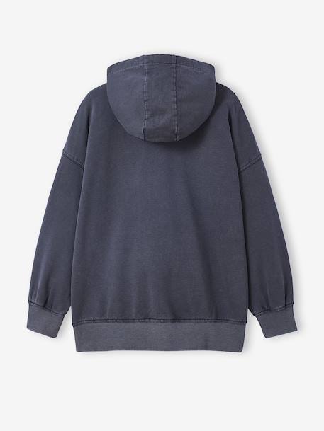 Hooded Sweatshirt with Print for Boys, JONEN black - vertbaudet enfant 