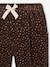 Pantalon fille velours forme loose bordeaux+chocolat+vieux rose - vertbaudet enfant 